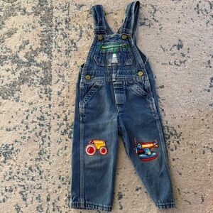 Vintage Liberty Denim Overalls with Plane and Car Patches size 4 90s Y2K